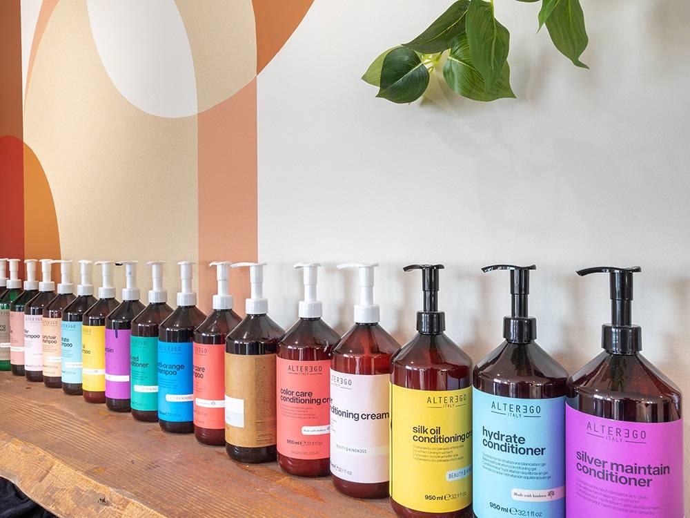 produits capillaires en vente au salon